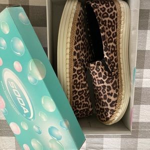 Leopard Slip Ons—NEW **cute**